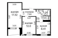 Wohnung 2 zimmer 49 m² Minsk, Belarus