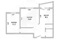 Квартира 2 комнаты 53 м² Мухавецкий сельский Совет, Беларусь