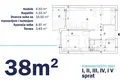 Apartment 38 m² Budva, Montenegro