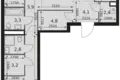 Appartement 3 chambres 84 m² Moscou, Russie