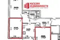 Appartement 3 chambres 66 m² en Hrodna, Bélarus