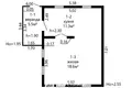 House 35 m² Ivianiecki sielski Saviet, Belarus