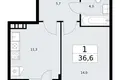Mieszkanie 1 pokój 37 m² Wnukowo, Rosja