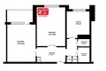 Квартира 2 комнаты 52 м² Минск, Беларусь