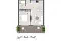Квартира 2 комнаты 43 м² Аланья, Турция