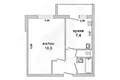 Wohnung 1 zimmer 34 m² Kobryn, Belarus