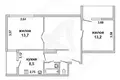 Apartamento 2 habitaciones 60 m² Muchaviecki sielski Saviet, Belarús