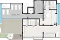 2 bedroom penthouse 97 m² Germasogeia, Cyprus