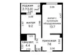 Apartamento 2 habitaciones 37 m² Kopishche, Belarús