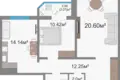 2 room apartment 65 m² Viazań, Belarus