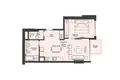 1 bedroom apartment 60 m² Budva, Montenegro