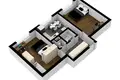 Apartamento 2 habitaciones 54 m² Praga, Chequia