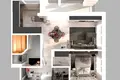 Appartement 2 chambres 66 m² Kaliningrad, Russie