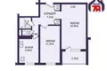 Appartement 2 chambres 49 m² Minsk, Bélarus