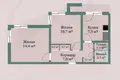 Apartamento 2 habitaciones 44 m² Minsk, Belarús