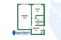 Квартира 1 комната 33 м² Минск, Беларусь