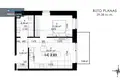 2 room apartment 44 m² Vilnius, Lithuania