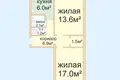 Appartement 2 chambres 48 m² Minsk, Bélarus