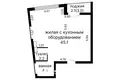 Квартира 2 комнаты 54 м² Минск, Беларусь