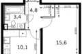 Appartement 1 chambre 34 m² Leninsky District, Russie
