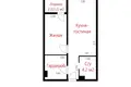 2 room apartment 48 m² Minsk, Belarus