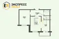 2 room apartment 60 m² Muchaviecki sielski Saviet, Belarus
