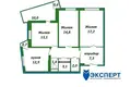 3 room apartment 78 m² Minsk, Belarus
