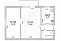 Wohnung 2 zimmer 44 m² Kamieniuki, Belarus