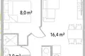 1 bedroom apartment 31 m² Riga, Latvia