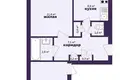 Квартира 2 комнаты 45 м² Минск, Беларусь