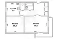 Appartement 2 chambres 48 m² Muchaviecki sielski Saviet, Bélarus