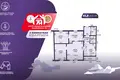 3 room apartment 52 m² Sluck, Belarus