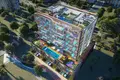 Complexe résidentiel Luxury penthouses in the new complex Bonds Avenue Residences with swimming pools, mini golf and gardens, Dubai Islands, Dubai, UAE