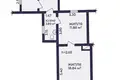 Apartamento 2 habitaciones 35 m² Zaslauje, Belarús