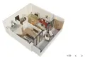 1 bedroom apartment 57 m² Tbilisi, Georgia