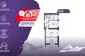 Wohnung 3 zimmer 59 m² Minsk, Belarus