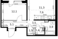 Apartamento 2 habitaciones 49 m² Leninsky District, Rusia