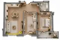 2 room apartment 63 m² Minsk, Belarus