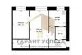 2 room apartment 43 m² Muchaviecki sielski Saviet, Belarus