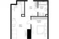 1 room apartment 53 m² Moscow, Russia