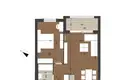 Квартира 1 спальня 64 м² Тиват, Черногория