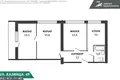 Квартира 3 комнаты 60 м² Минск, Беларусь