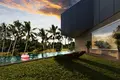 Complexe résidentiel New complex of villas and townhouses with swimming pools, a shopping mall and restaurants, Ubud, Bali, Indonesia