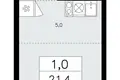 1 room apartment 21 m² Kommunarka, Russia