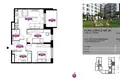 Квартира 3 комнаты 61 м² Лодзь, Польша