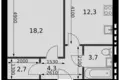 Квартира 1 комната 40 м² Апрелевка, Россия