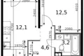 Appartement 1 chambre 34 m² Leninsky District, Russie