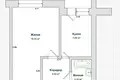 1 room apartment 34 m² Homyel, Belarus