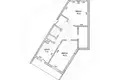 2 room apartment 68 m² Muchaviecki sielski Saviet, Belarus