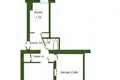 Mieszkanie 2 pokoi 47 m² Homel, Białoruś